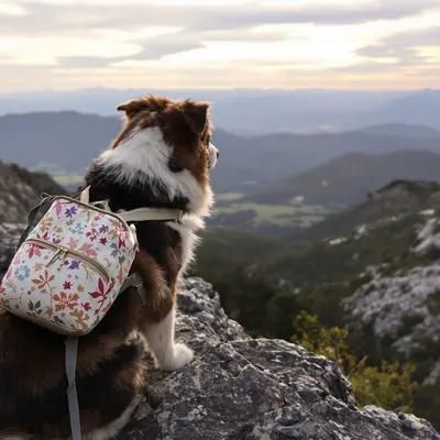 Adventure Dog on Rocky Mountain Summit